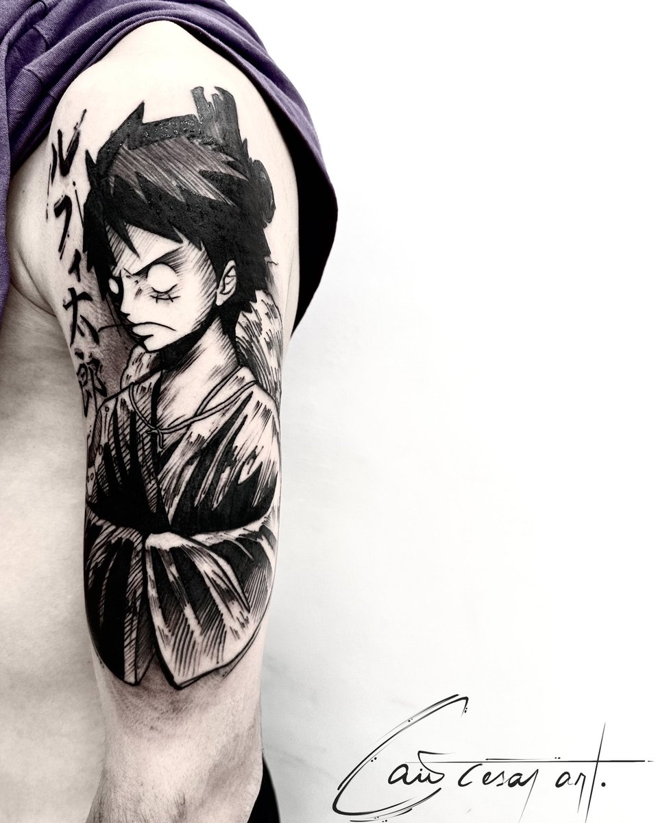 caiocesarart's tweet photo. Luffytaro feito domingo ☺️🖤
#tattoo #tatuagem #sp #caiocesarart #ink #anime #animetattoo #tattooanime #tattoogeek #blackwork #blacktattoo #mangaka #manga #otaku #tatuagemgeek #art #arts #artshelp #artists #tattooartist #sketch #draw #illustration #nerd https://t.co/axa21m9kb0