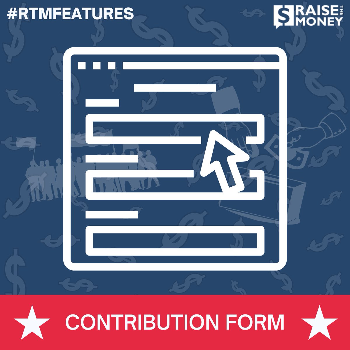 ChrisStewartAR's tweet photo. #RaiseTheMoney makes it fast, simple, and easy to collect contributions through your website or social media pages.  You get your custom #ContributionForm instantly when you create your free account!  Get started today and #GrowYourCampaign https://t.co/Ty3TYeGRmb