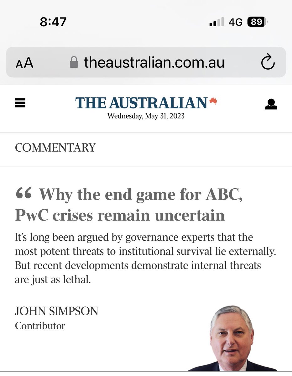 What a nothing burger of a commentary. But as we all know, if you get the ABC into the headline of your pitch, you can always get a slot in the Oz.
