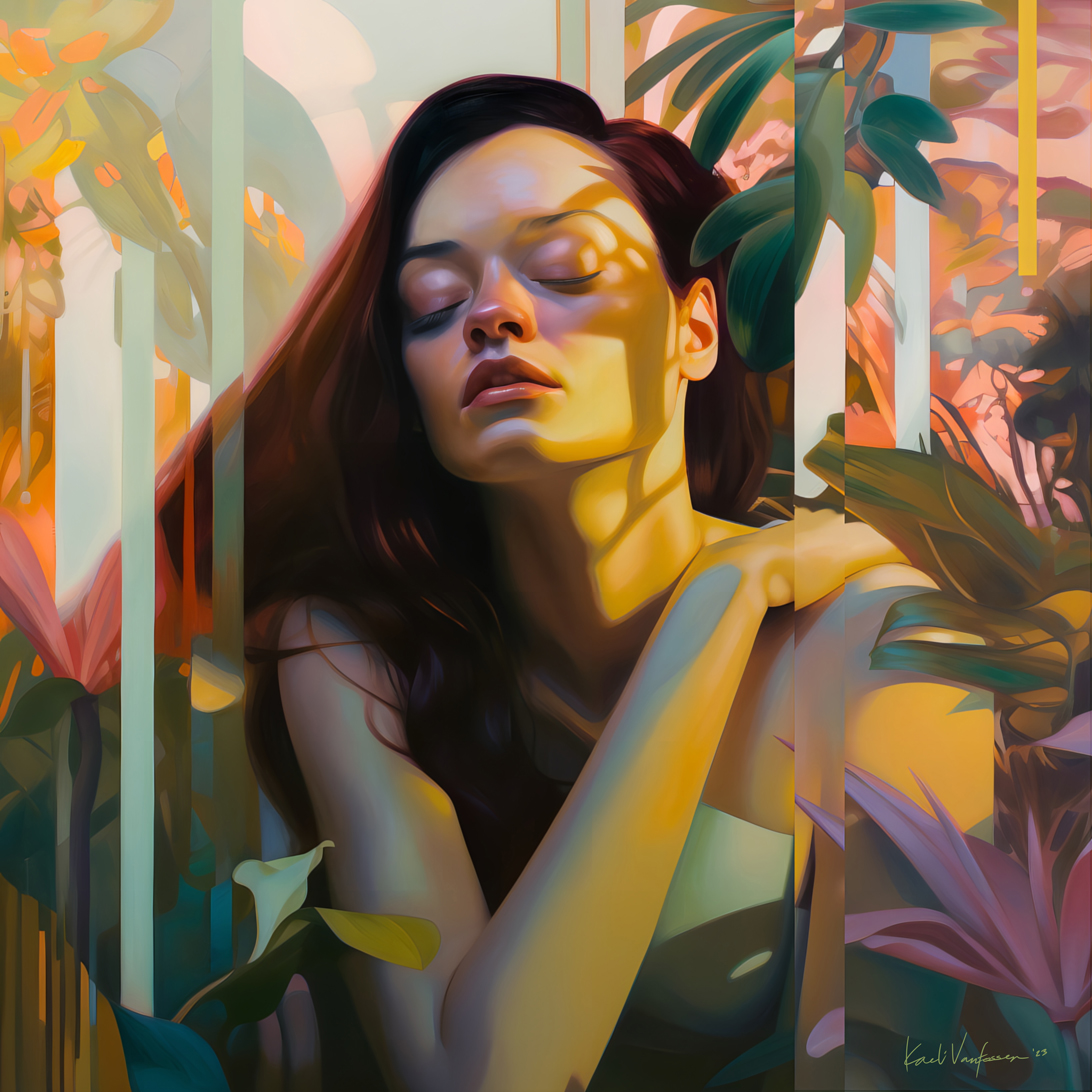 KaeliVanfossen's tweet photo. Oooh yay! this made my day!

✨ SOLD! ✨
'The Lavender Oasis' my signature edition 1/1 from my 'Ephemeral Mirage' Collection, has been collected by @mcolonna65, thank you soo much! I am really glad this piece found a good home 🫶🏻