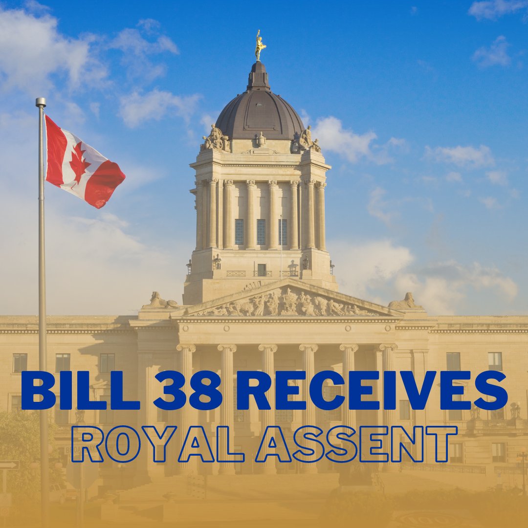 We are pleased to announce that Bill 38 - The Builders' Liens Amendment Act (Prompt Payment), has received royal assent, marking a significant milestone for the construction industry in Manitoba. 

#MCAM #MCAMMember #promptpayment #bill38