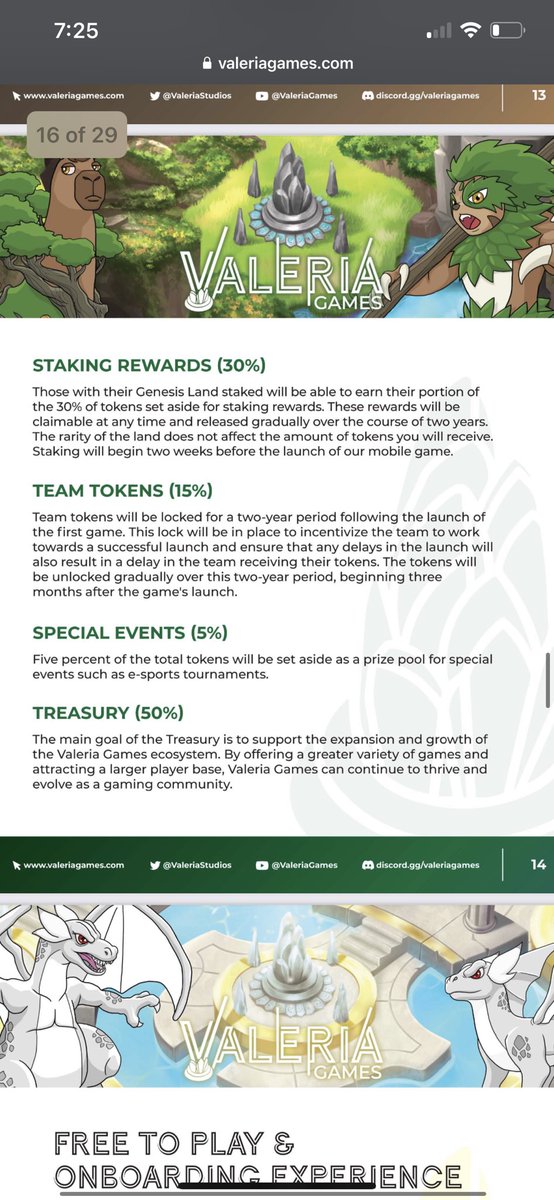 <a href="/ValeriaStudios/">Valeria Games</a> is a web3 game with..

Staking rewards which go 100% to land owners only
Physics trading cards
Weekly loot chest for staking
Incentivized $VAL buy pressure from web2 purchases
Amazing community and dev team
Only 250 million $VAL tokens will exist
Earn 312.5 $VAL