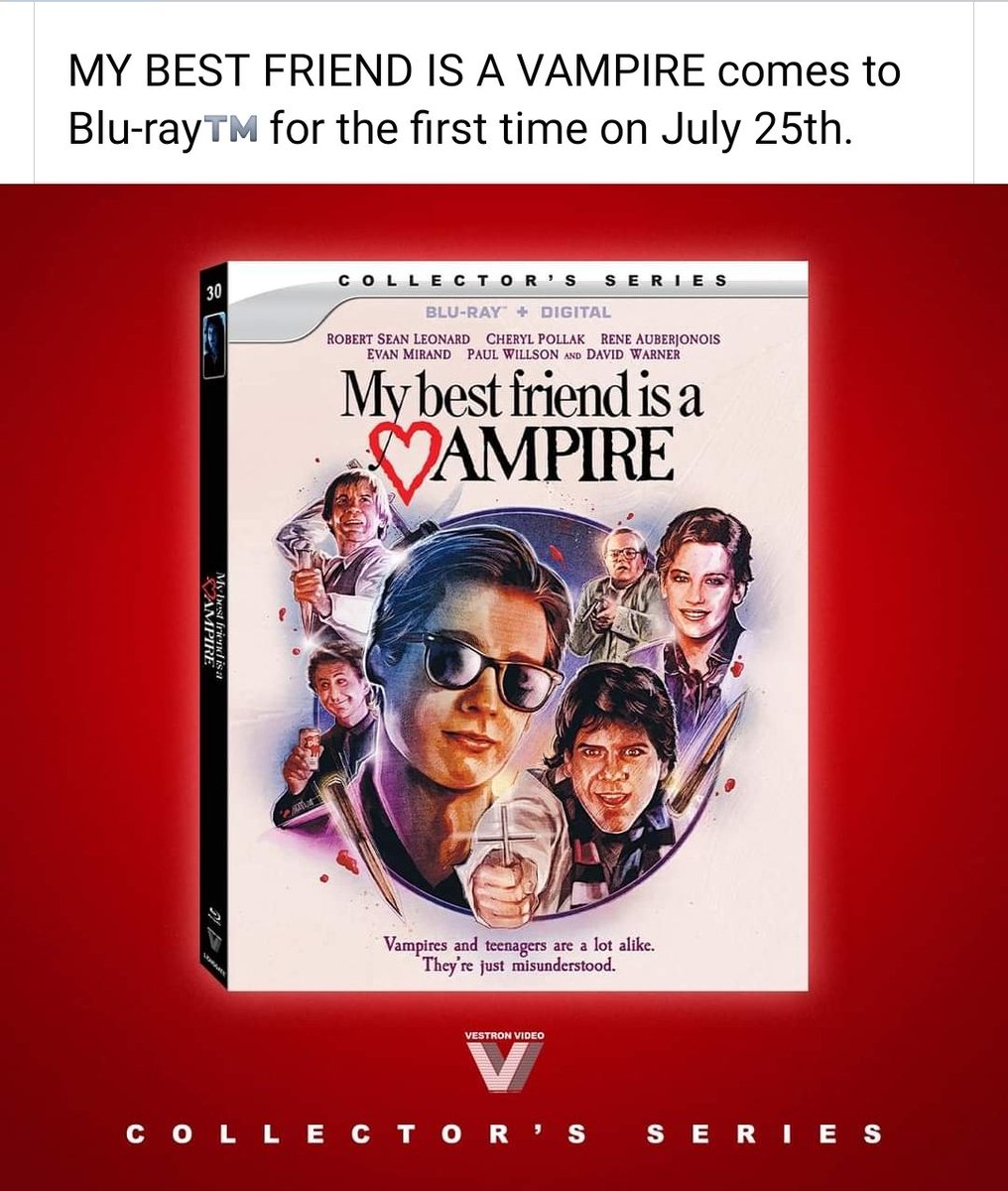 StevieDrawStuff's tweet image. My Best Friend is a Vampire is coming to Blu Ray!!!! I love this movie. #MyBestFriendIsAVampire #mutantfam