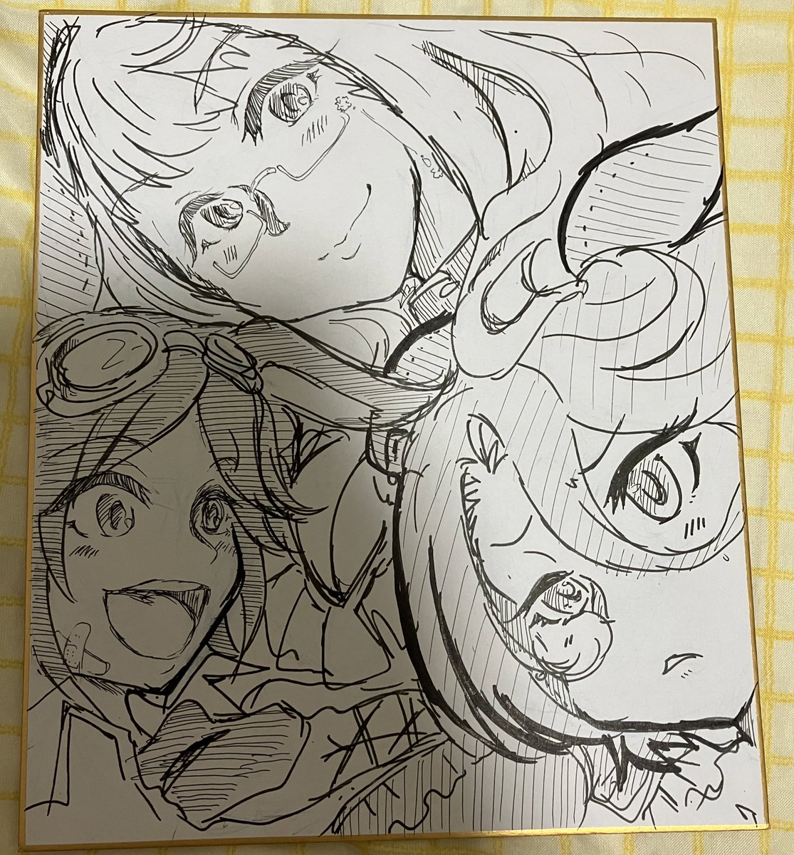 そういやプリステで頒布した色紙の写真個別にはアップしとらんかったな  #うなぴょいまとめ