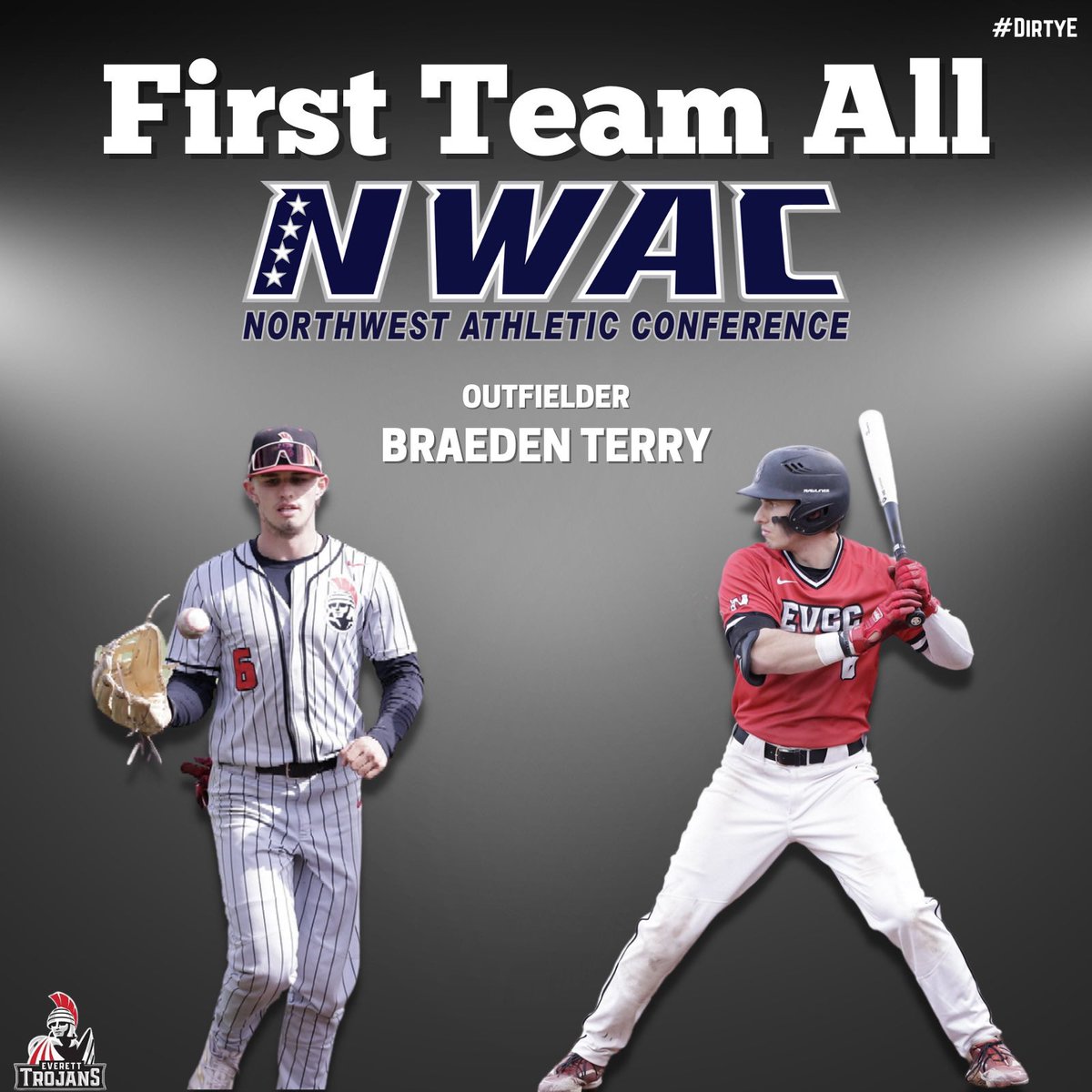 Congratulations to Sheehan O’Connor and Braeden Terry on being named First Team All-NWAC! #DirtyE