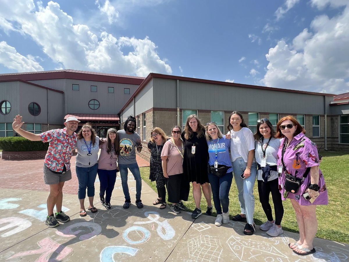 McNairMiddleSch's tweet photo. Couldn’t ask for a better group of humans to serve at McNair Middle School!  Thank you for a great 22-23 school year.  You rocked it! #mustangsrun #rockitout #schoolsout https://t.co/546o2uHgwq