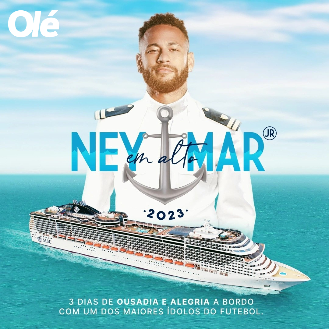 EL NUEVO PROYECTO DE NEYMAR: TRES DÍAS EN UN CRUCERO CON FIESTAS DE TODO TIPO 🛳️🇧🇷

📅 El viaje iniciará el 26 de diciembre y terminará el 29. El embarque y desembarque se hará en Santos, y tendrá una parada en Búzios, Rio de Janeiro 

🥳 'Fiestas', 'shows', 'DJs' y mucho…