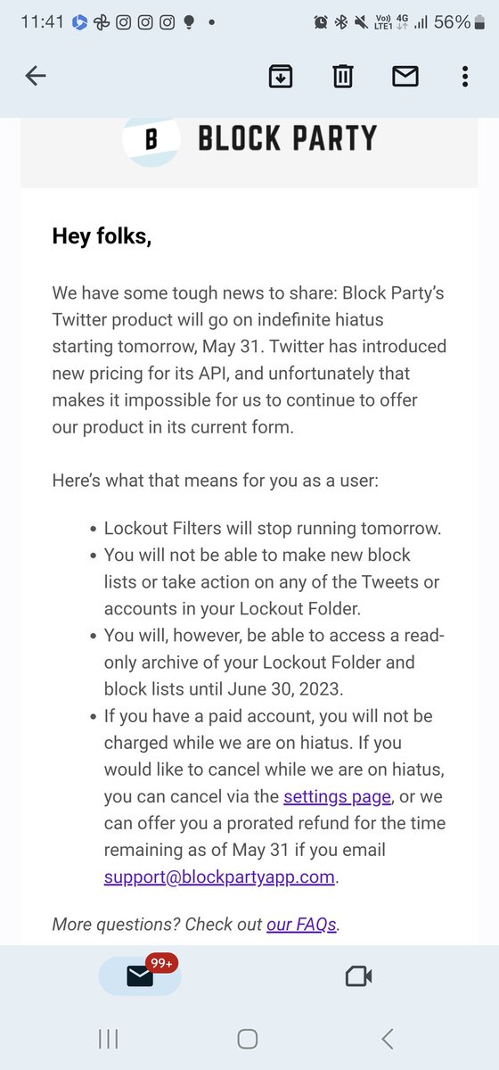 This is sad. Twitter pricing forces Blockparty to go on hiatus.