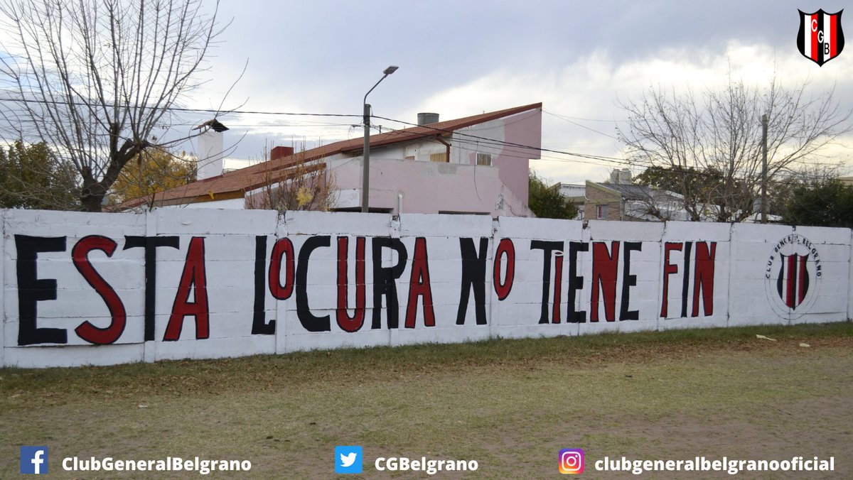 🇾🇪😍 "Esta locura no tiene fin", el nuevo mural diseñado y pintado por nuestros hinchas en el ingreso local del estadio Nuevo Rancho Grande.

#CGB #ClubGeneralbelgrano