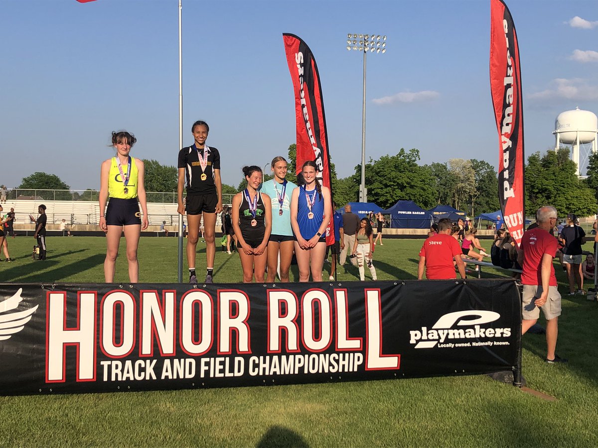CoachMerri's tweet photo. Tess Griffin finished tied for 3rd in the High Jump https://t.co/E1F2m3fTon