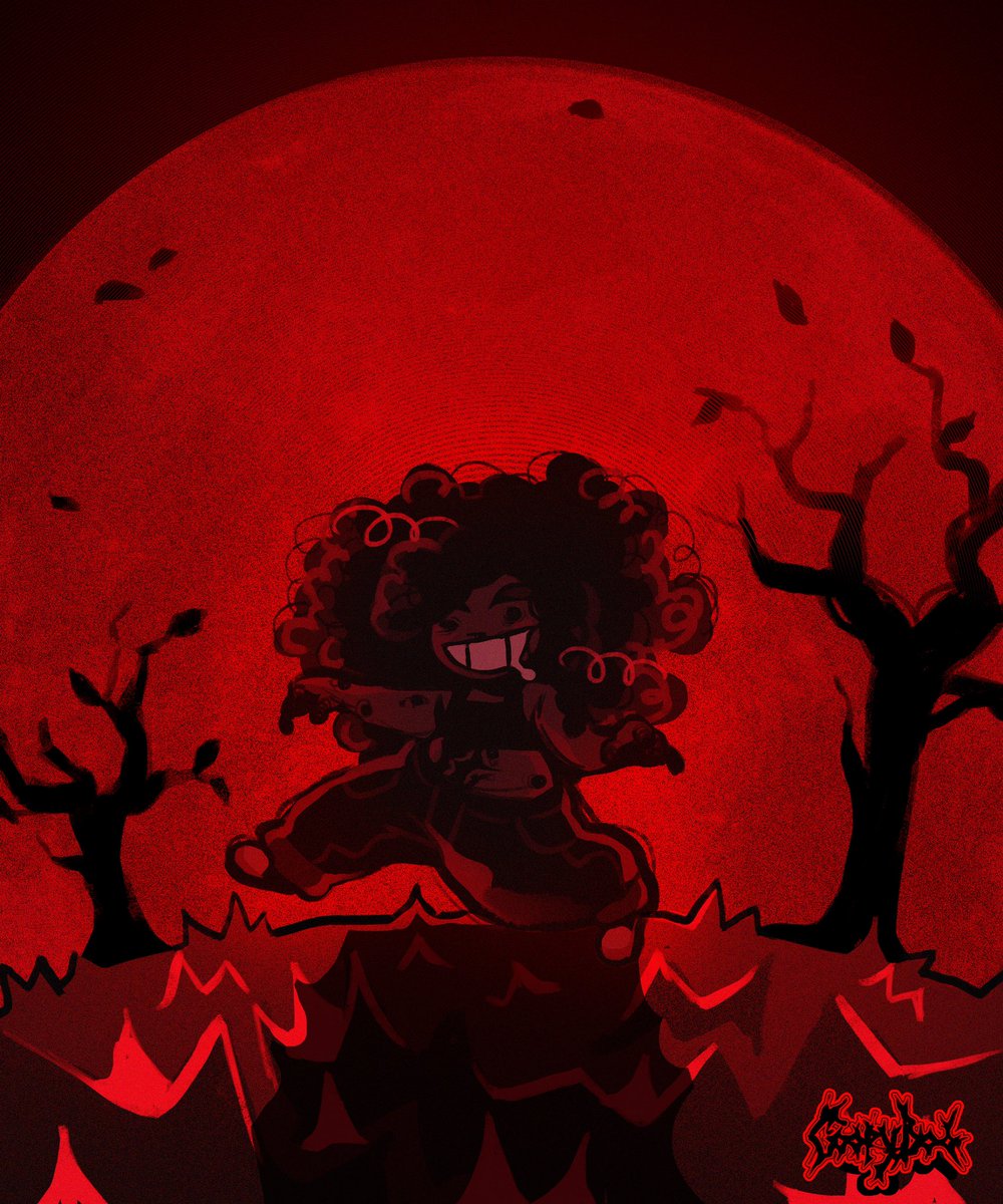 [#art] Red Moon 🩸