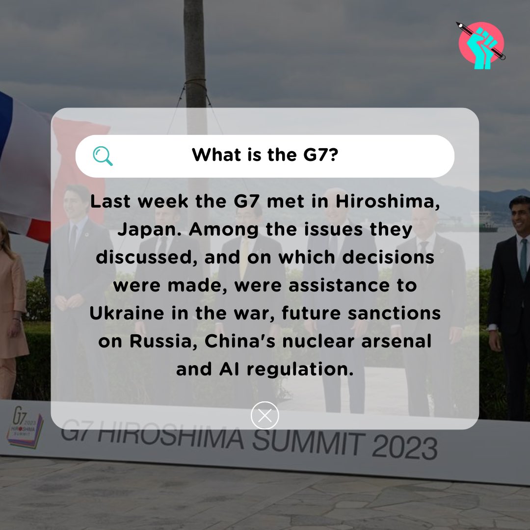 GlblDJ's tweet photo. Last week, the leaders of the most influential countries got together in Hiroshima for the G7 summit and once again we could see their lack of decision. https://t.co/9TJAPMWxHy