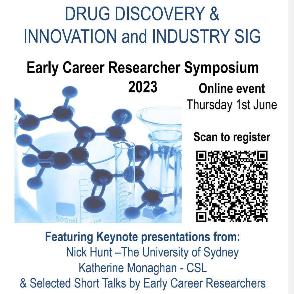 Last chance to register today! ASCEPT Drug Duscovery/Innovation and Industry joint virtual symposium is on tomorrow.
Register here:
eventbrite.com.au/e/2023-drug-di…

<a href="/ASCEPTanz/">ASCEPT</a>