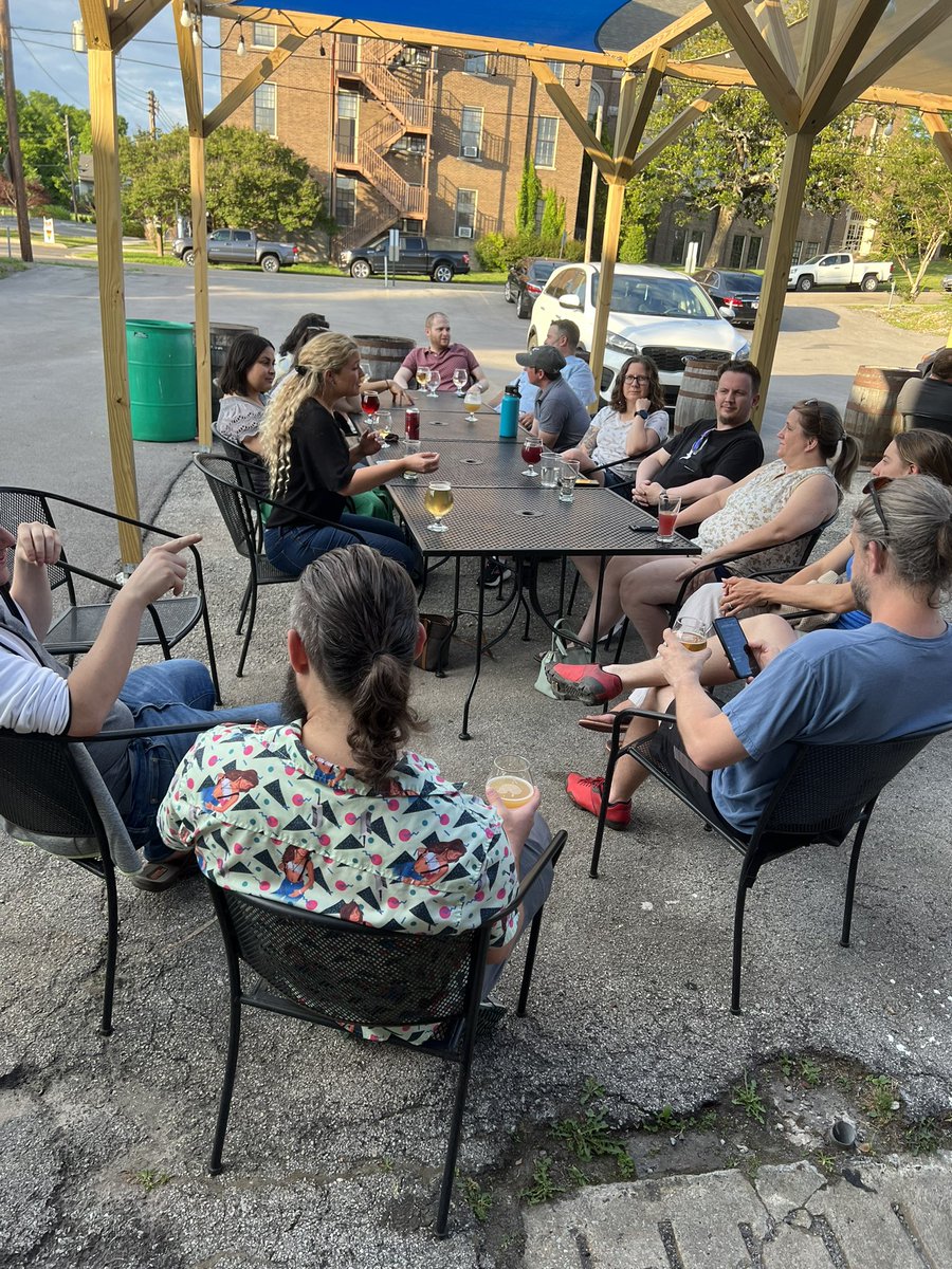 Downtown DevBeers on the patio