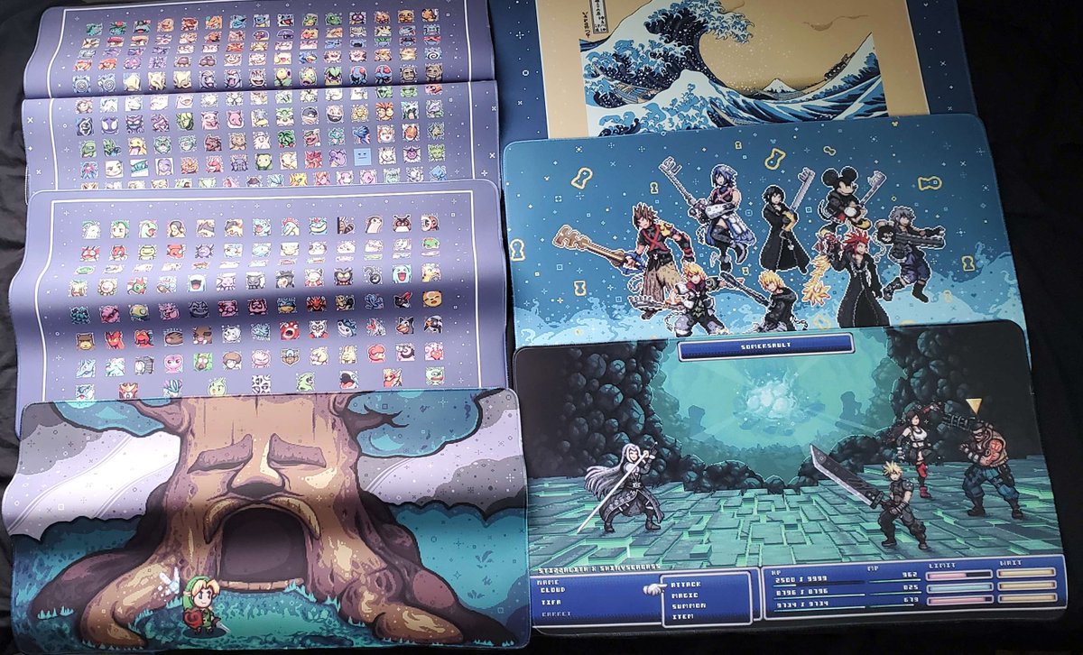 GIVEAWAY
I reached 5k followers on here &amp; on Twitch! To celebrate I'm gonna be giving away one desk mat! International peeps welcome!
Rules:
•Follow me (new followers okay)
•Like and Retweet
•Comment which which one you want
•Only 18+ can participate
•Deadline June 14th!