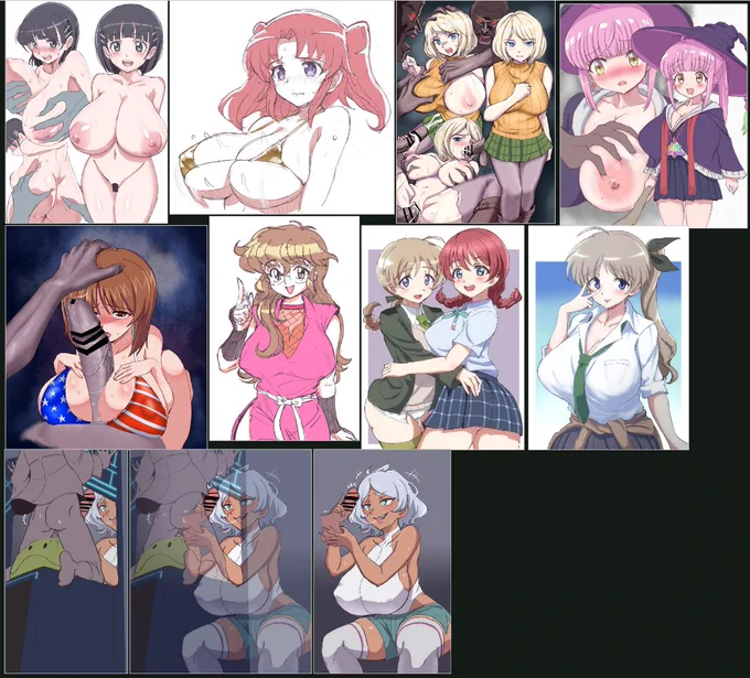 #今月描いた絵を晒そう 