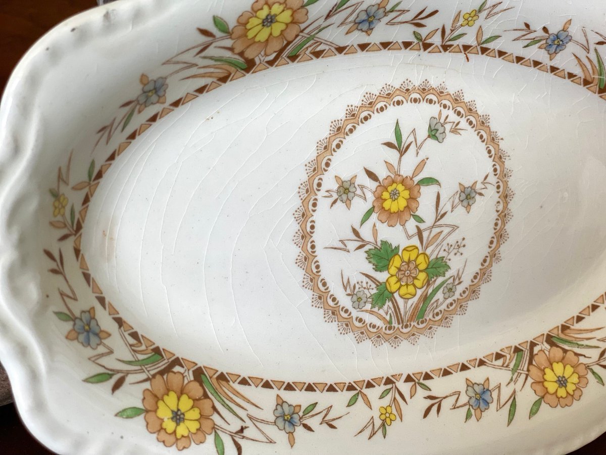 Sleek sellouts! 🤓. Order American Pottery, Vintage Trinket or Ring Dish Steubenville Pottery, Vintage Collectable China Serving Dish w Stueberville Floral Design at $26.00 from etsy.com/listing/120635… #RingDish #TrinketDish