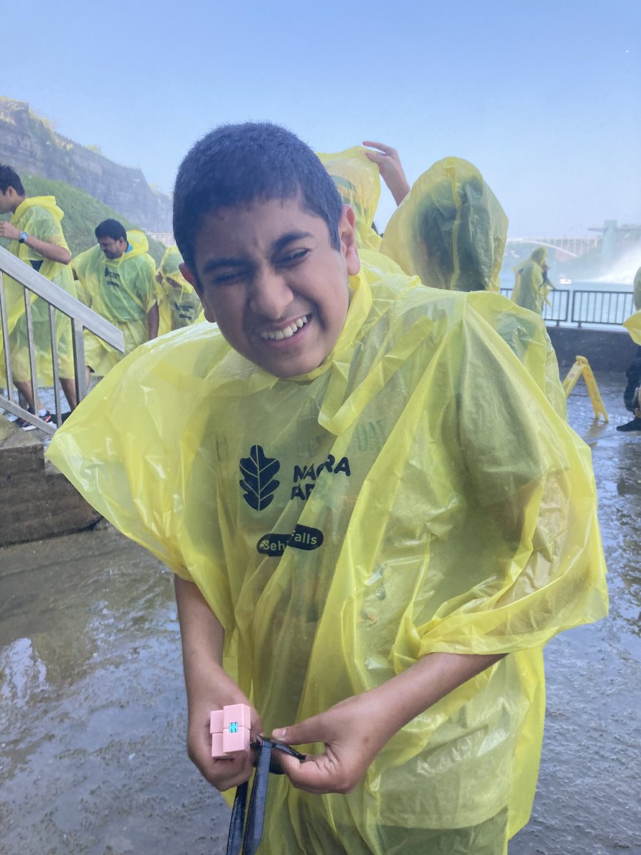 MrsAdamsHRM's tweet photo. So wet and so fun on the Journey Behind the Falls!  ⁦@HolyRosaryM⁩ https://t.co/kcic7KxiFx