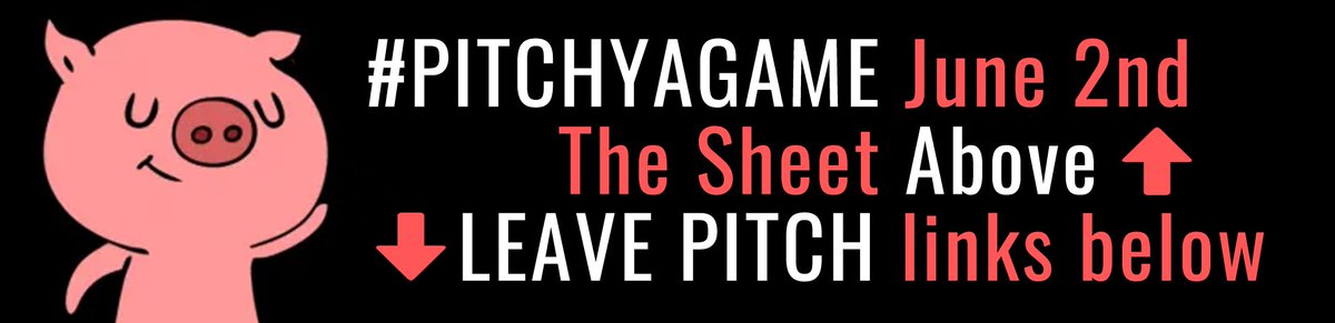 🏆 #PitchYaGame is live! Good luck #GameDev!

📑Bookmark 'The Sheet' bit.ly/ThePYGSheet
🎨Shouting palettes @IndieGameLover 

-Time: 4am-4pm PST
-Make NEW tweet on acct (replies dont count)
-Dont link old tweet
-Dont spam tries

⤵ Share your #indiegame PYG tweet links below