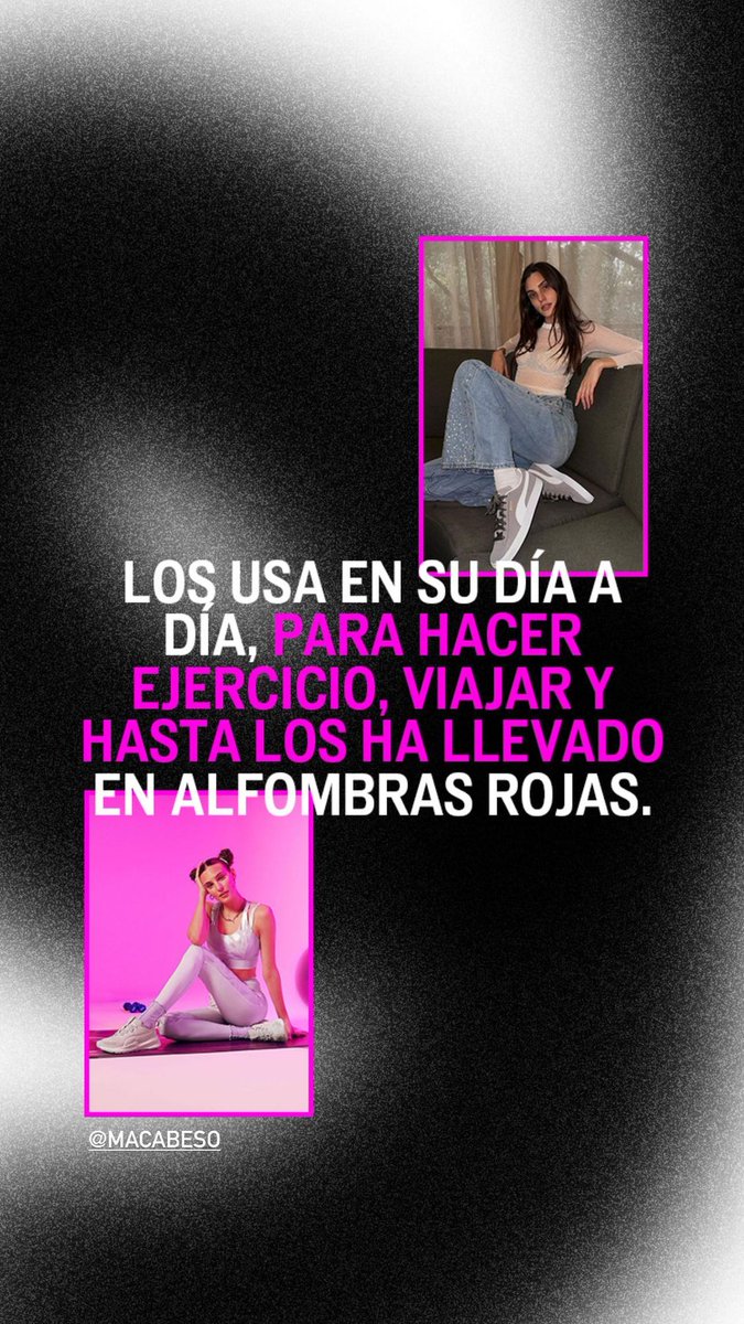 achagarainbow's tweet photo. Sus tenis para toda ocasión😍😍
@macabeso #MacarenaAchaga #HablemosDeModa https://t.co/B2iTPoAsiE