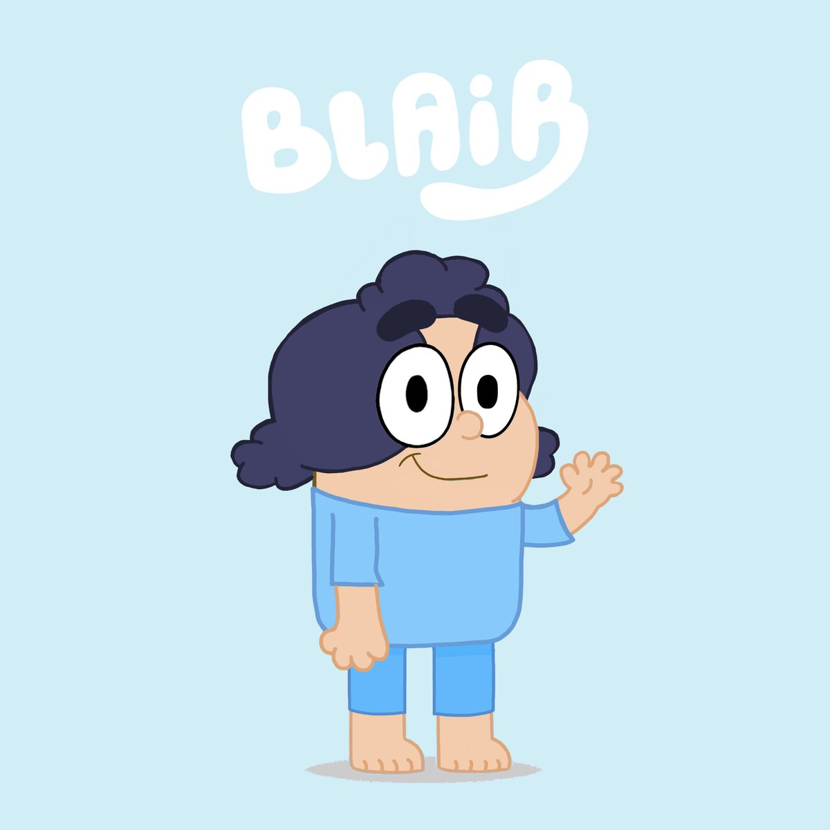 i made bluey a human…