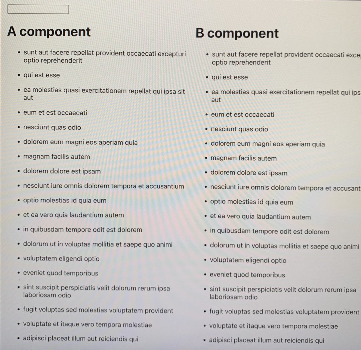 darethere's tweet image. 오늘은 A component 와 B component 를 가져오는 법을 내일 배움 카드 과정을 통해 알게 되었다. 언제나 그렇듯 정보를 가져오는 방법에는 여러가지 종류가 있다는 걸 깨닫는 하루 였습니다.  #패스트캠퍼스 #내일배움카드 #국비지원교육 #K디지털기초역량훈련  #프론트엔드강의