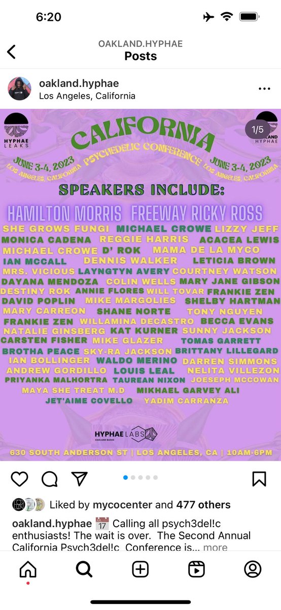 Headed to LA this weekend for the California Psychedelic Conference to moderate a panel called “Fungi Whispers: Insights From Mycologists” 🍄🍄 See you there?