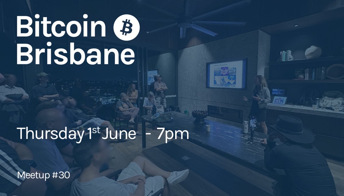 The next meetup is very soon, see you there! #Bitcoin Thursday 1st June - 7pm meetup.com/bitcoin_brisba…