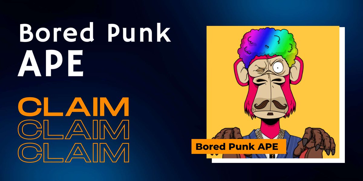 🏆Bored Punk Ape Mint Live

✅Giveaway NFT 

👇Claim👇
gleam.io/pxCJU/bapc-nft…