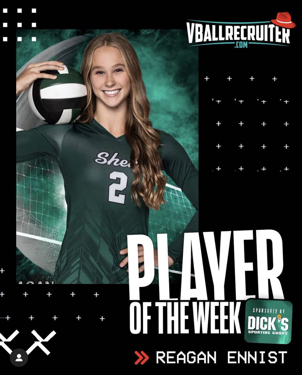 Thank you so much <a href="/VBallrecruiter/">Kara Hill</a> and <a href="/DICKS/">DICK'S Sporting Goods</a> for honoring me as the 1st player of the week! I am truly honored and appreciate the recognition!