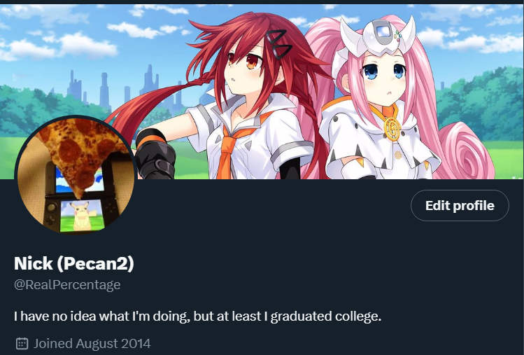 RealPercentage's tweet image. Finally, my profile pictures aren't other people's art and stolen memes!