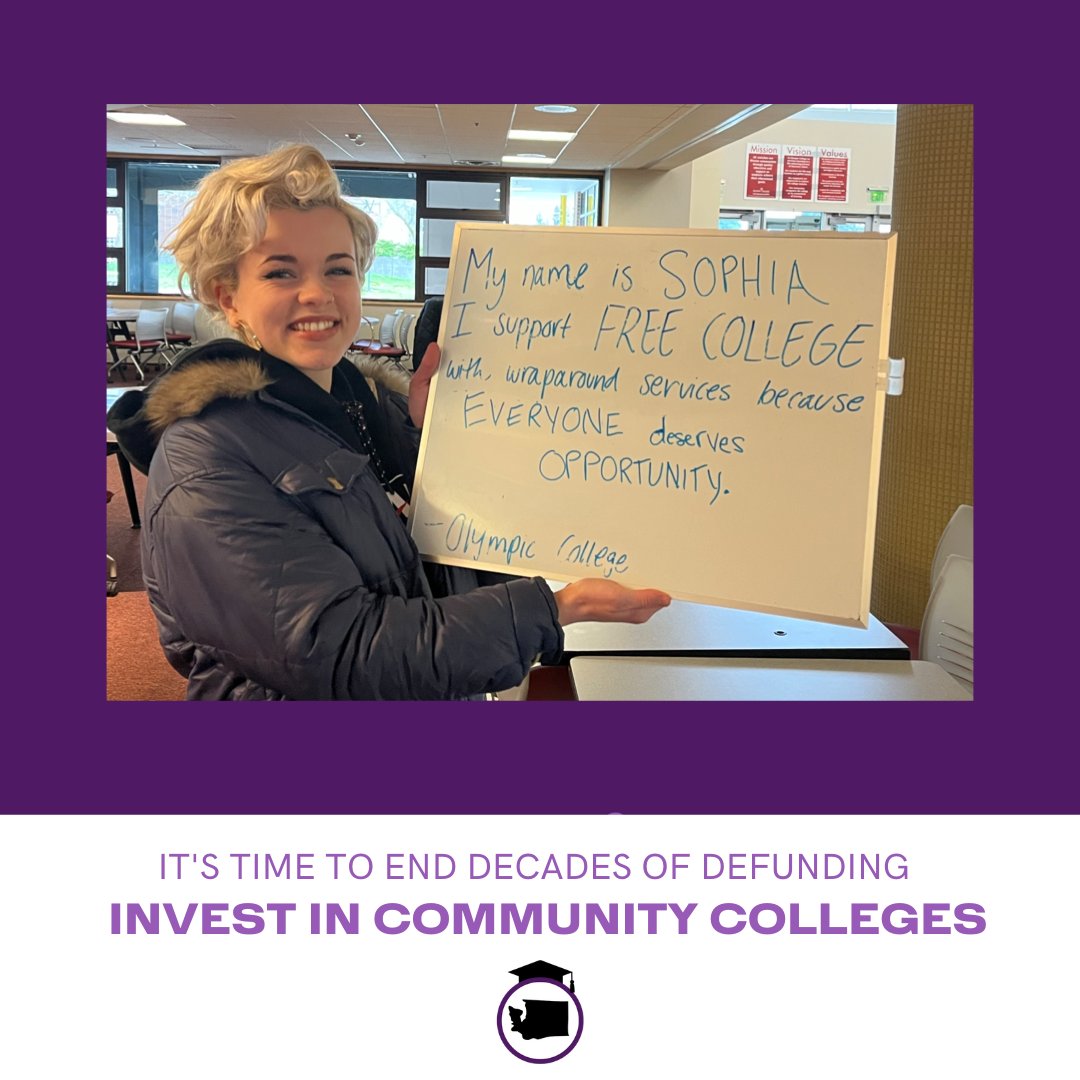 Student Spotlight: Sophia supports Free College with wraparound services because everyone deserves opportunity. #FreeCollege