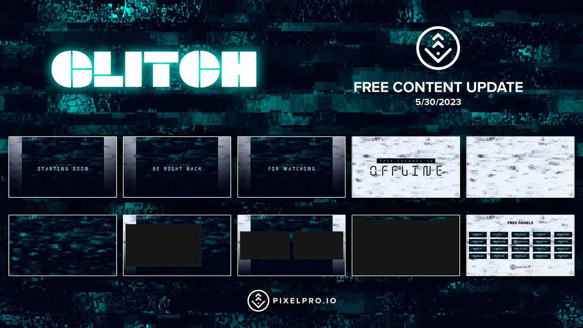 A NEW FREE Content Update is LIVE!!!
3 New Livestream Overlays
6 New Backgrounds
New Panels 
pixelpro.io/updates/conten… 
#EmpowerTheCreators #SupportSmallStreams