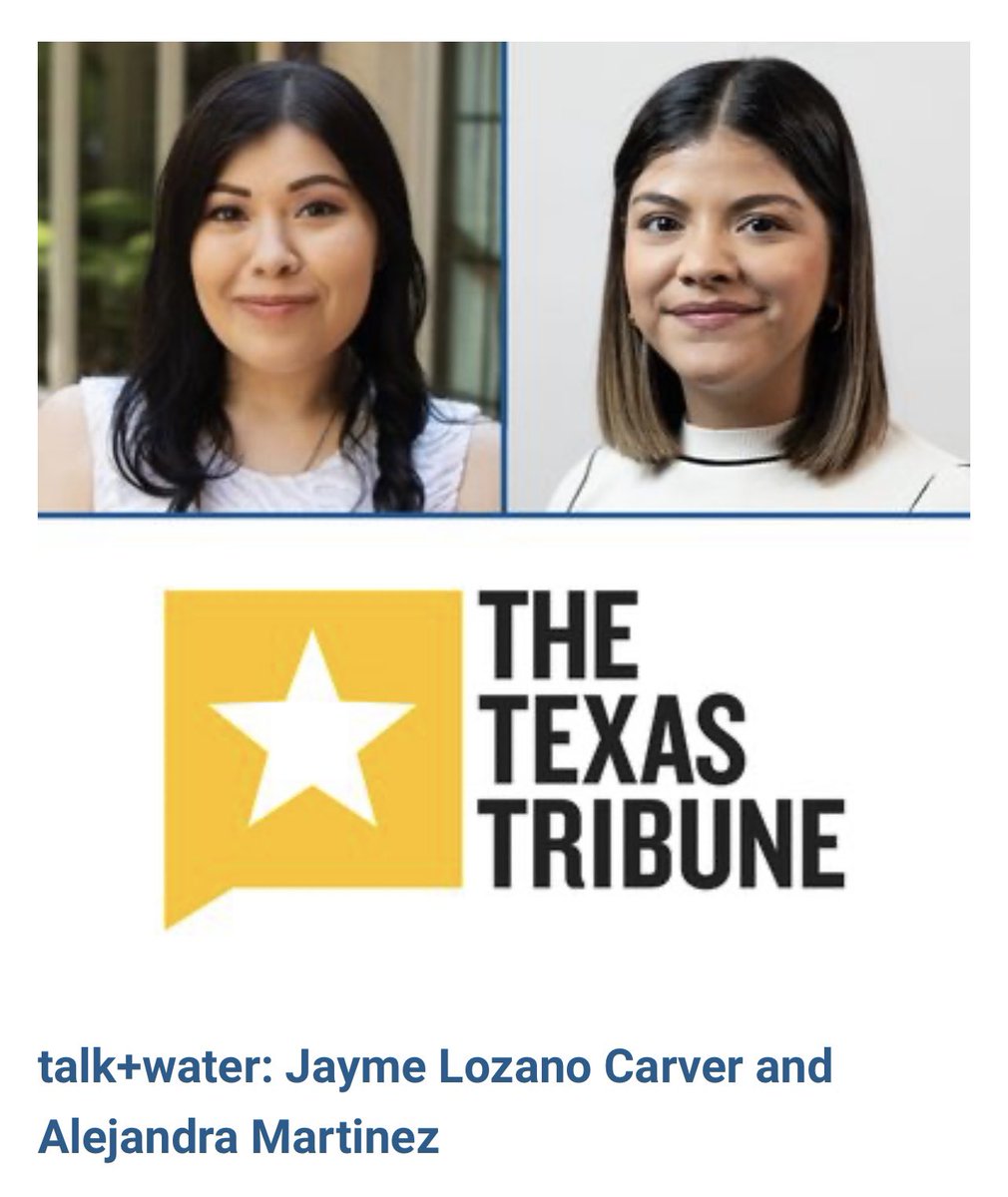 🚨NEW!!! @H2OWonk talks with @jayme_lozano & @alereports about the @TexasTribune’s Broken Pipes series, which examines the Texas's deteriorating rural #waterinfrastructure.
on.soundcloud.com/VeK3vGeNVSw39t…