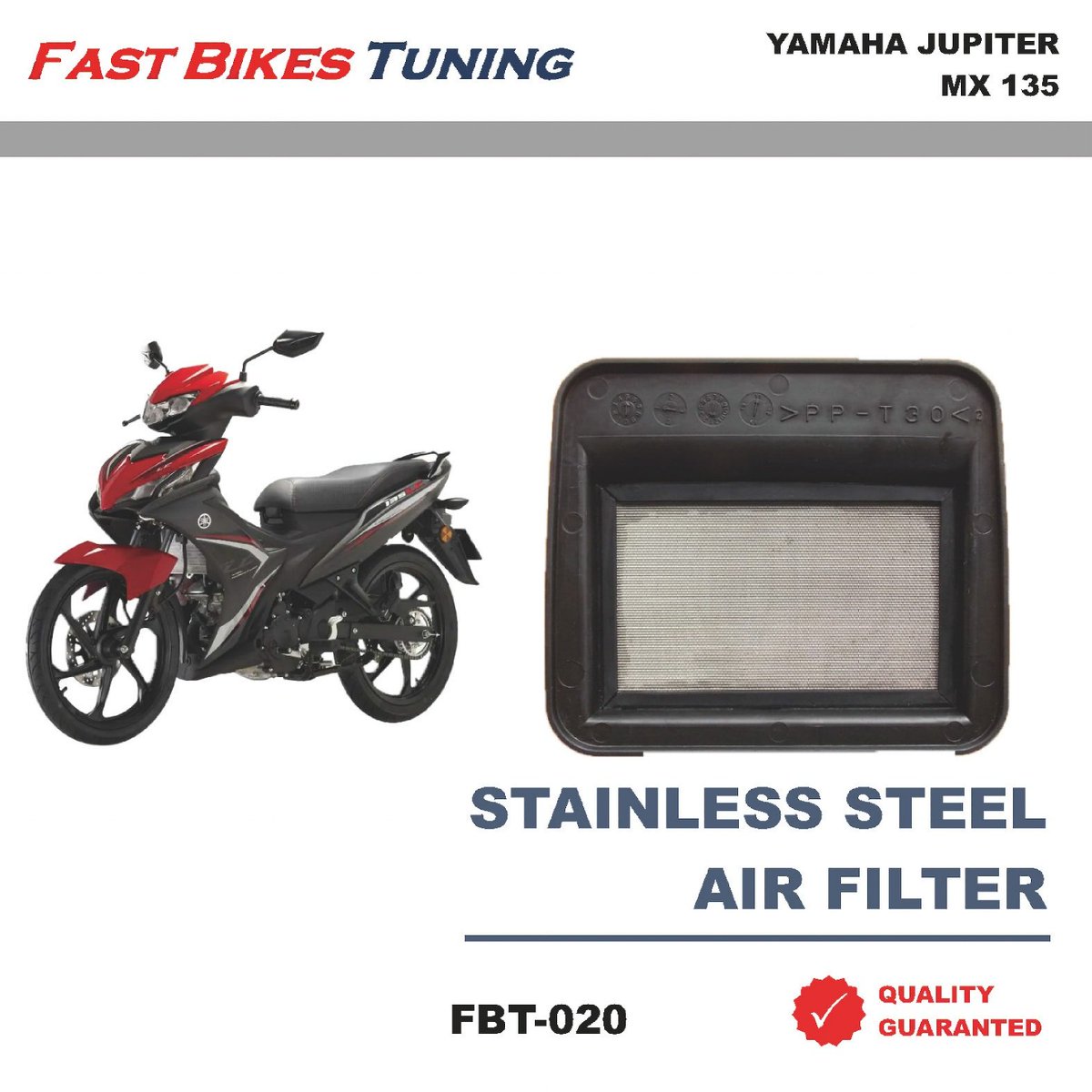 Fast Bikes Tuning Air Filter Yamaha Jupiter MX 135 (FBT-020)
#YAMAHA
#motorcycle 
#airfilter 
#jakarta 
#Singapore 
#BANGKOK 
#KualaLumpur 
#MANILA 
#medan 
#surabaya 
#denpasar
#Bandung 
#Semarang 
#yogyakarta 
#makasar
#depok 
#tangerang