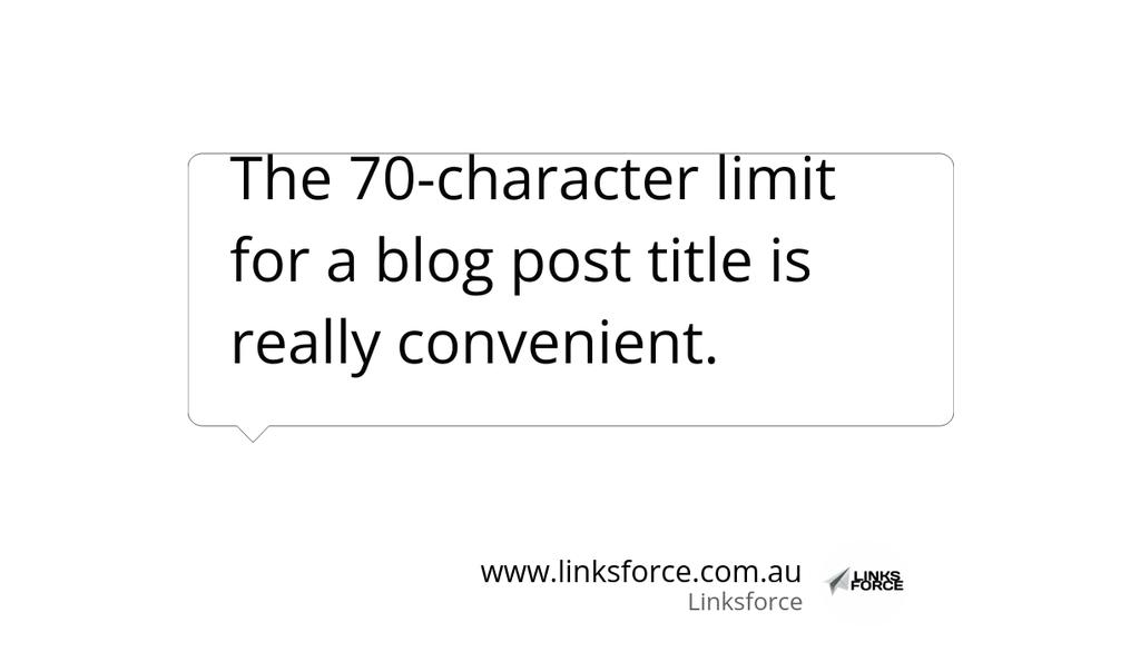 LinksforceAus's tweet image. Google offers limited space in the SERPS for representing the title of a blog post.
Read the full article: 6 Fantastic Tips on How to Write a Great Blog Post Title
▸ lttr.ai/ACT5D
#BloggingTips #SearchEngineAlgorithms #BlogPostTitle