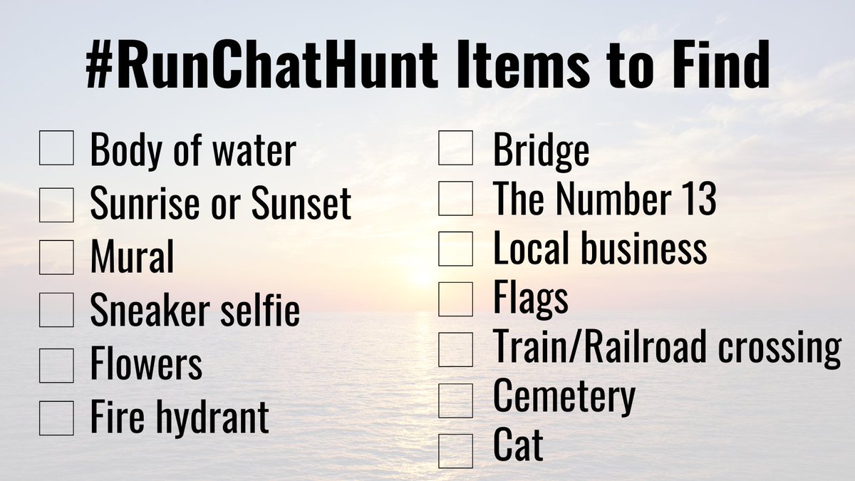 Celebrate Global Running Day on Wednesday by joining #RunChatHunt sponsored by <a href="/ROADiD/">ROAD iD</a>! Details: bit.ly/2023RunChatHunt