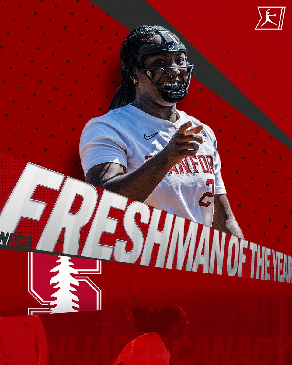 2023 @NFCAorg Freshman of the Year: @CanadyNijaree #NCAASoftball x @StanfordSball