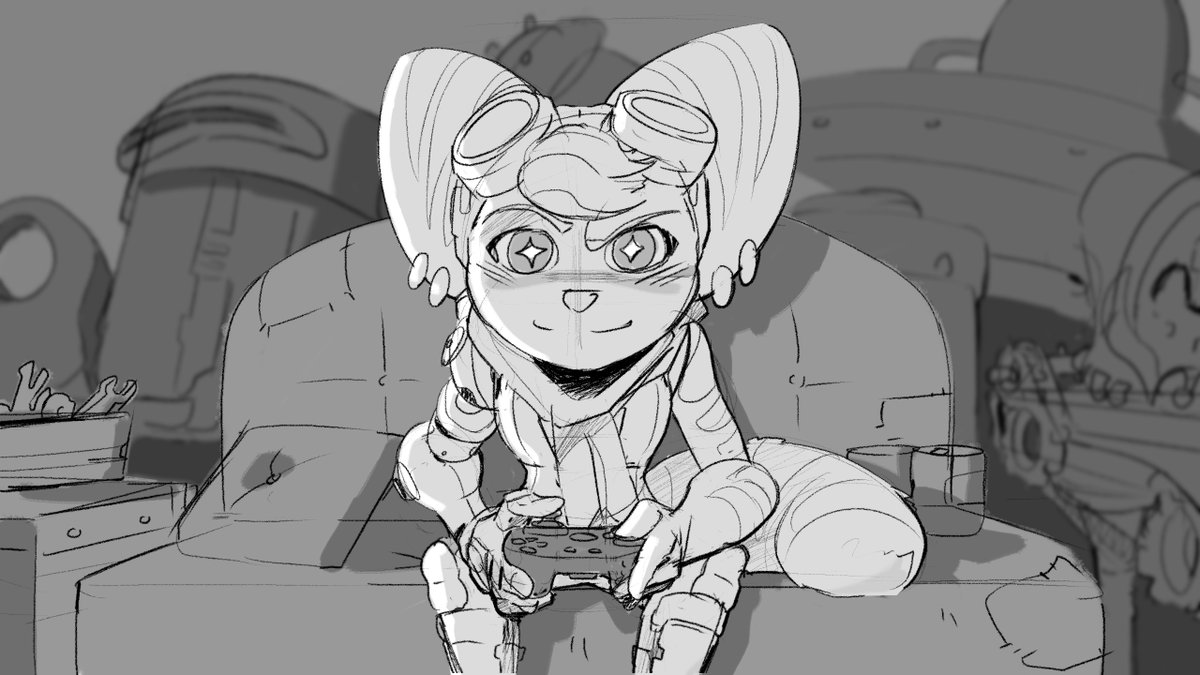 Rift Apart just got confirmed for a pc port today.
I cant tell you guys how hyped iam for this - I dont own a console so i never got to play it before :0

#fanart #videogamefanart #riftapart #RatchetAndClank #rivet #rivetfanart #sketch #furryart #anthrogirl #lombax