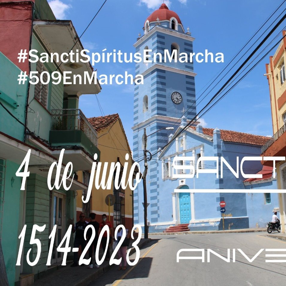 🎊 Llenos de felicidad y júbilo #SanctiSpíritusEnMarcha  espera éste Aniversario #509EnMarcha junto a #Cabaiguán y sus restantes municipios 😉👍