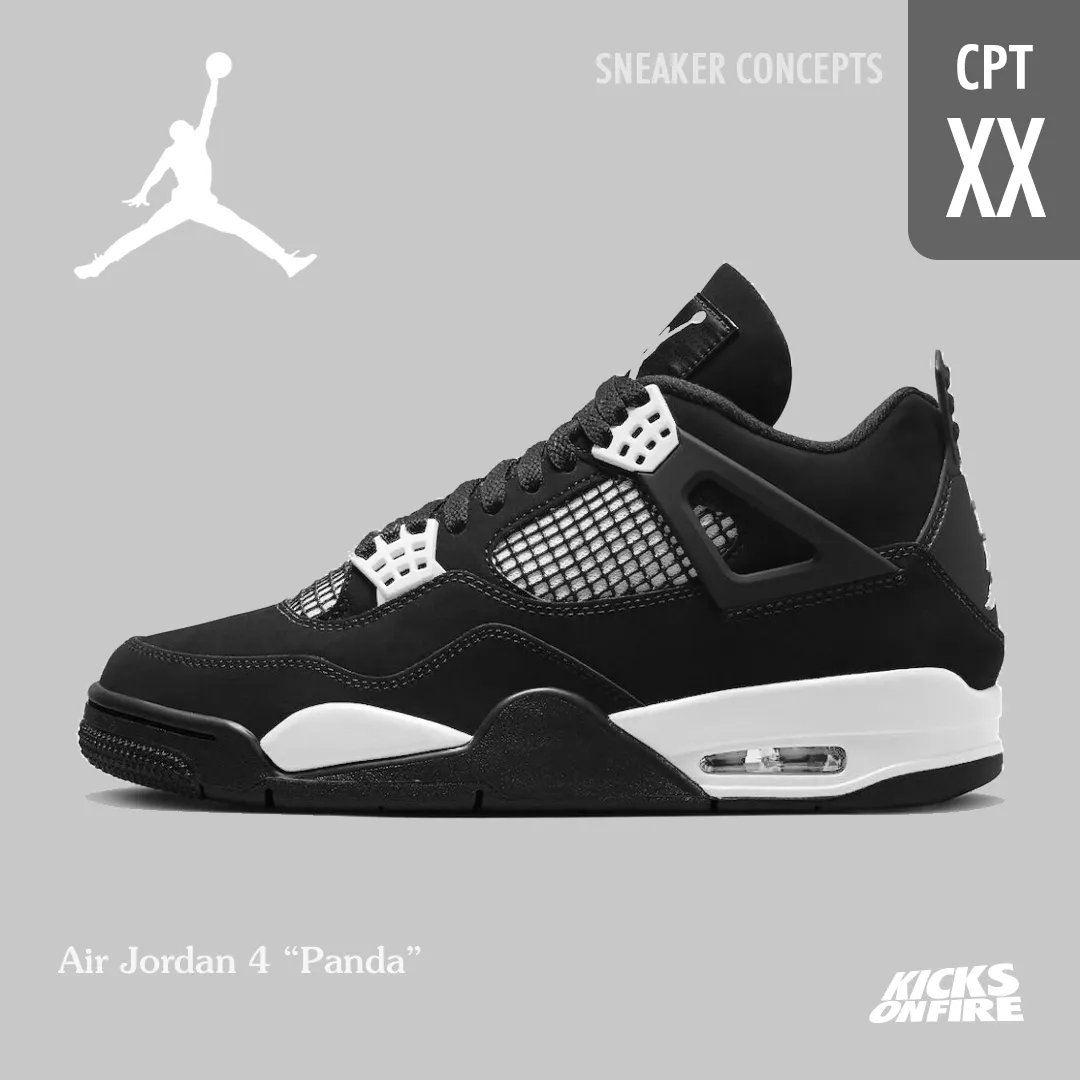 SNEAKER CONCEPTS: Air Jordan 4 “Panda” 🖤🤍