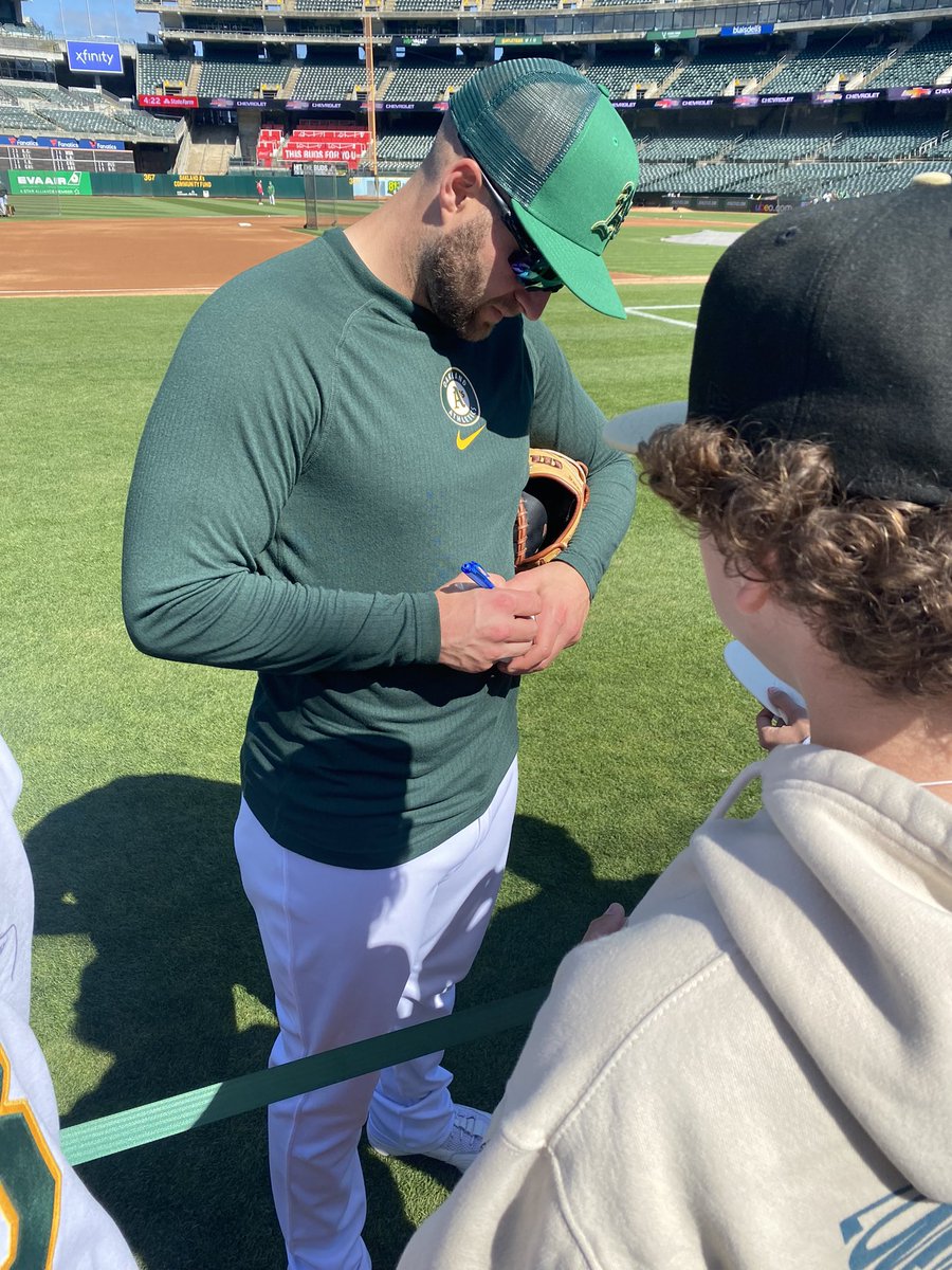 Great time at the BP viewing, Seth Brown, Fuji, Dallas Braden and others stopped by. #LetsGoOakland