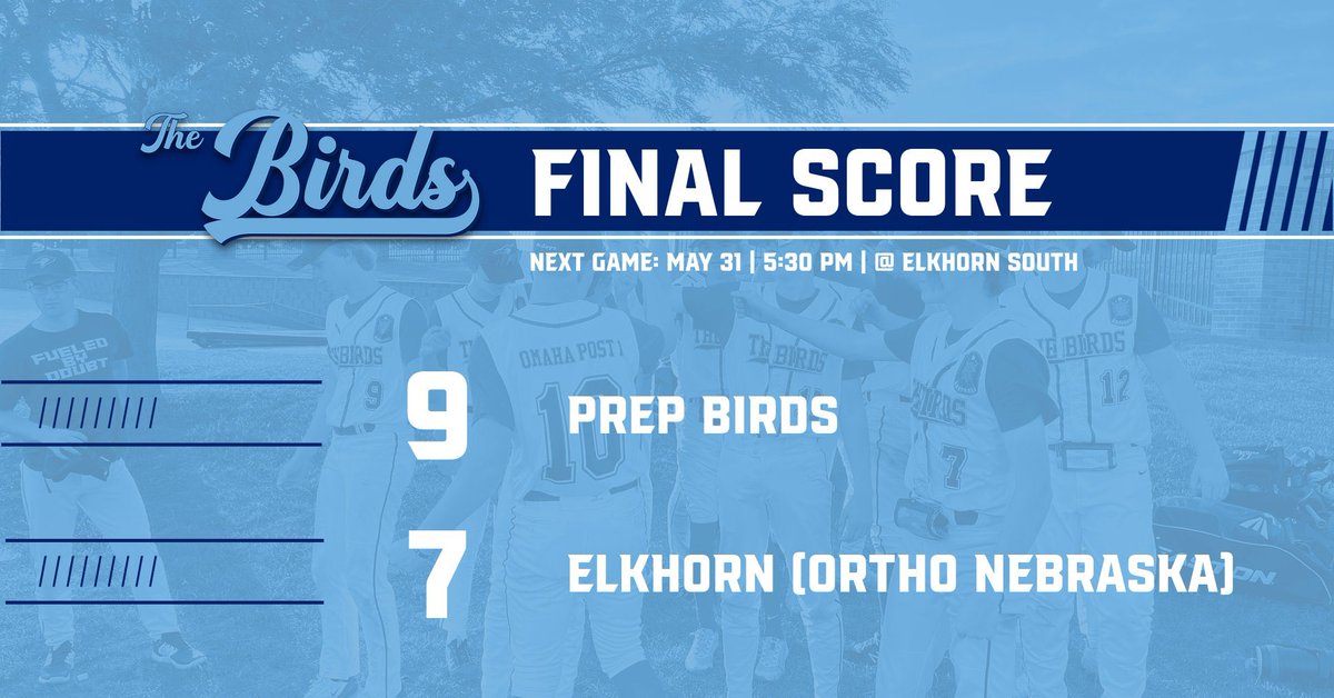 The Birds edge out Elkhorn to get the win. Back at it again tomorrow @ Elkhorn South.