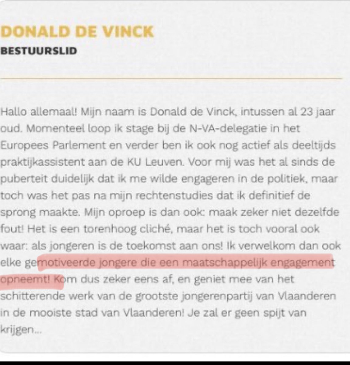 HelgaClub's tweet photo. @louverbek NVA eist zo veel. 
Dat ze haar eigen shit opkuist in haar #Jongnva Louis.
Of durf je #reuzegom geen gespuis te noemen? Of gasten die vlaggen stelen van sans-papiers. https://t.co/kSUdoiPQX2