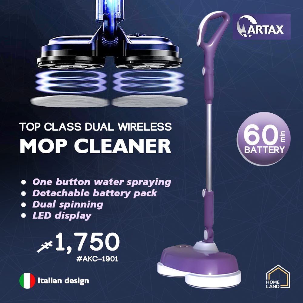 HomelandMv's tweet photo. Wireless Floor Mop✨
Choose a convenient way to remove dust and stains from your floors. The perfect scrubber and cleaner for Tiles, Hard floor, Wood floor, Laminate floor and Marble floors. 

To order please viber us at 7910137📱
#electricmop #wirelessmop #homelandmv https://t.co/TG9gQ7lRfR