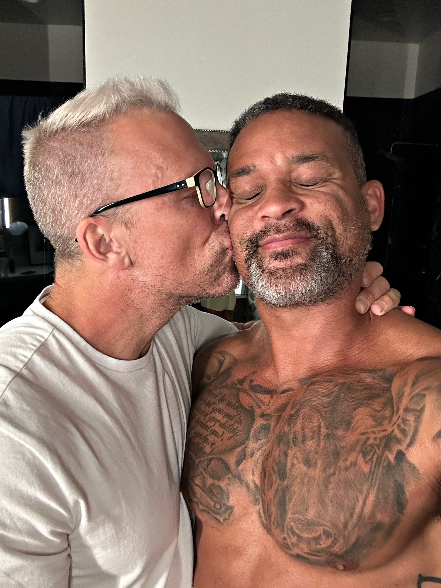 Shaun T on X: Have you ever just celebrated the fact that you were blessed  to meet your forever person? He kisses me like this every night before bed.  Literally never misses