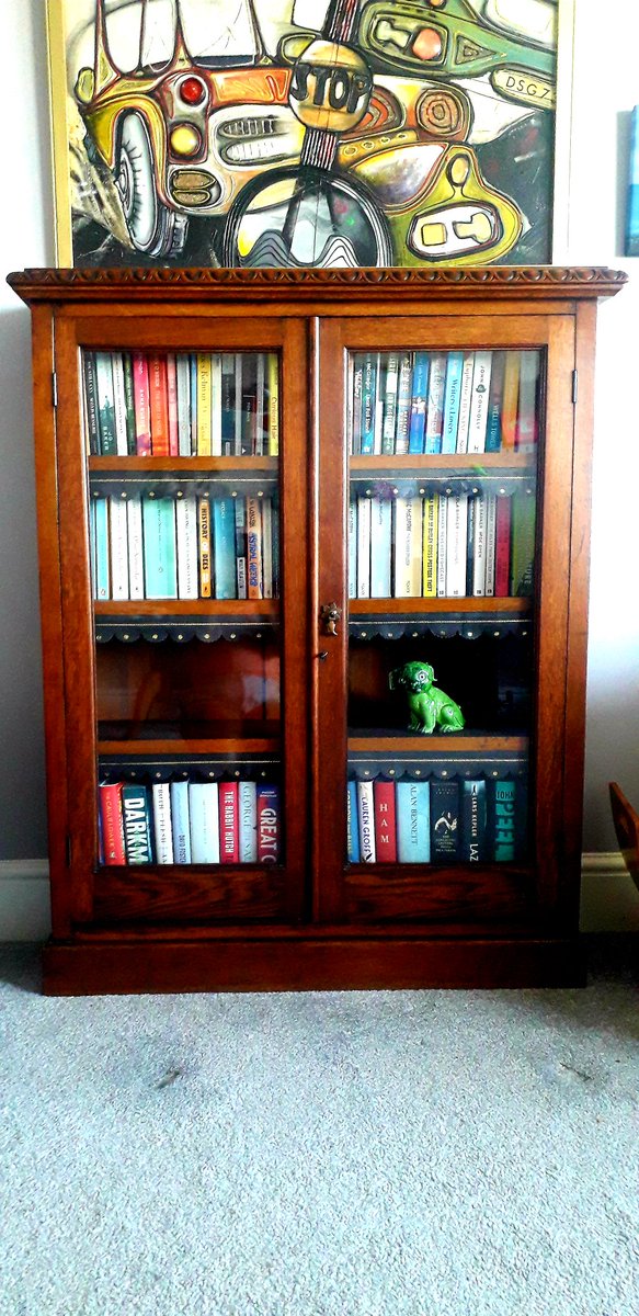 Victorian bookcase, from the house with the fireplaces,Pwllheli. 
#Woodensday