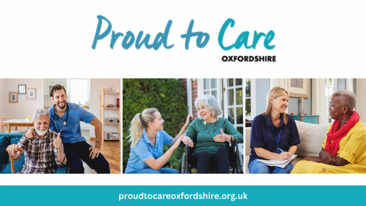 Get ready… 

We have exciting news to share with you about Proud to Care Oxfordshire aimed at bringing more people to caring positions in Oxfordshire.

Find out more online at proudtocareoxfordshire.org.uk

#ProudToCareOxfordshire #Oxfordshire #CareJobs #AdultSocialCare