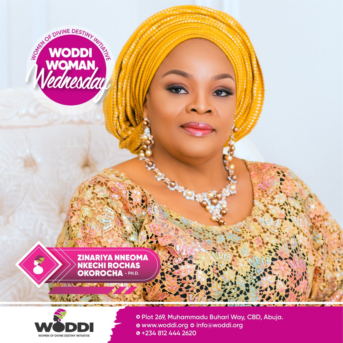 woddi_ngo's tweet photo. H.E Nkechi Rochas Okorocha (PhD) is the founder of WODDI – the nurturer.
Her personality resonates with genuine love and compassion for humanity. She is driven by the mandate to provide succour and relief to indigent widows and orphans. 

#WIWS #WomenWednesday #TheNurturer #Woddi https://t.co/Ea8OcfljFP