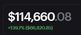 Maybachzy's tweet photo. I started crypto in 2021

I have no idea how to make TA on a chart, literally 0 idea.

But i turned 2 ETH into 115k in 2 weeks (realized) and i still have a  6 figure position in 1 coin (that doesnt show on zerion for some reason).

How is it possible? Thread bellow 

⬇️⬇️⬇️ https://t.co/kdKTOA8r99